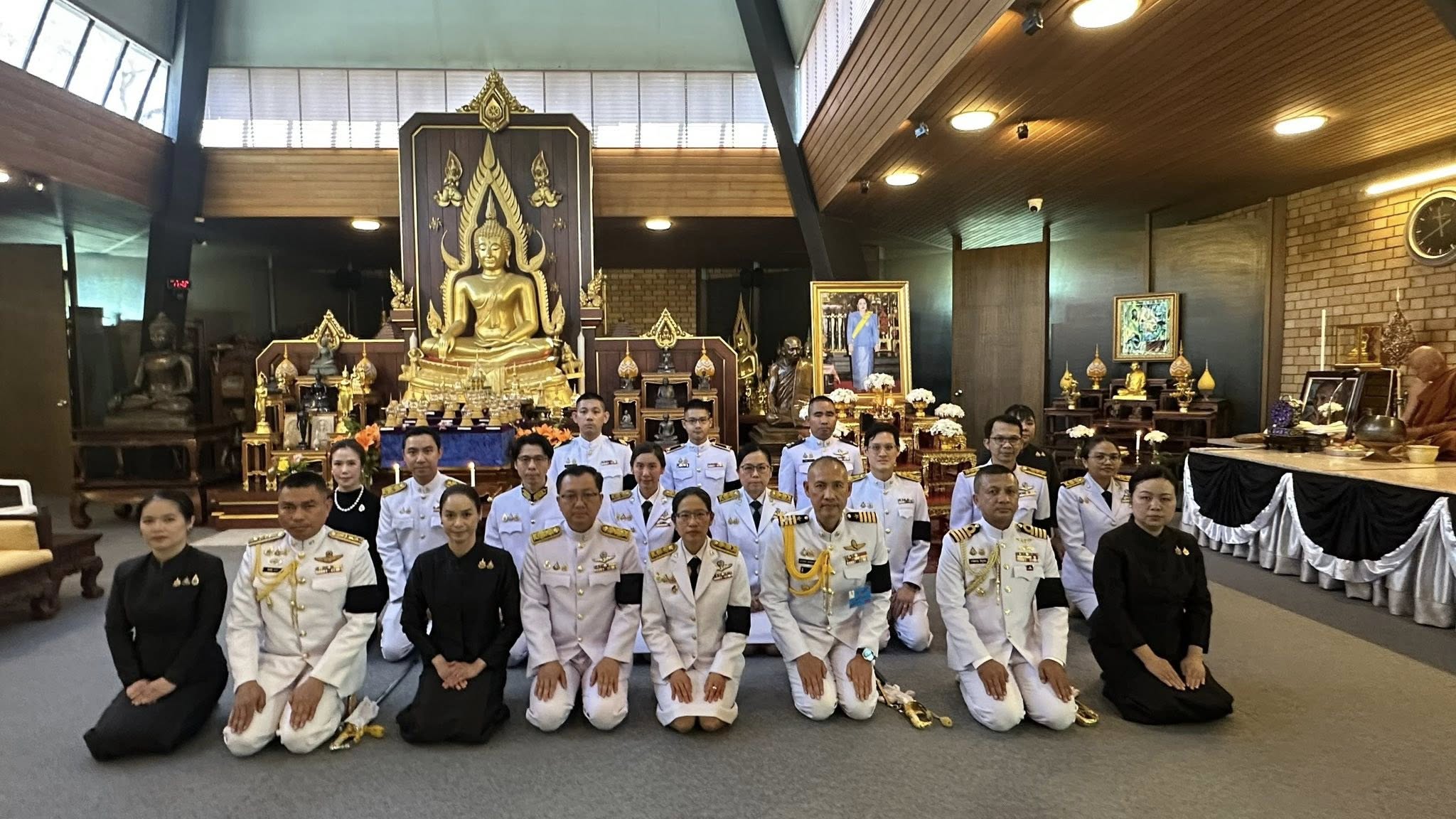 ผชท.ทร. ไทย/แคนเบอร์รา เข้าร่วมพิธีบำเพ็ญกุศลเพื่ออุทิศถวายเป็นพระราชกุศล ในวาระครบ ๑๕ วัน (ปัณรสมวาร)