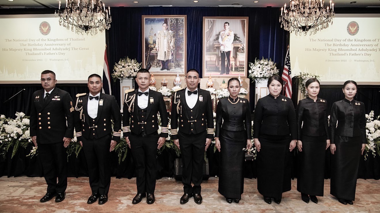 ข้าราชการประจำ สน.ฯ ได้เข้าร่วมงานเลี้ยงรับรองเนื่องในวันชาติ ๕ ธ.ค.๖๘