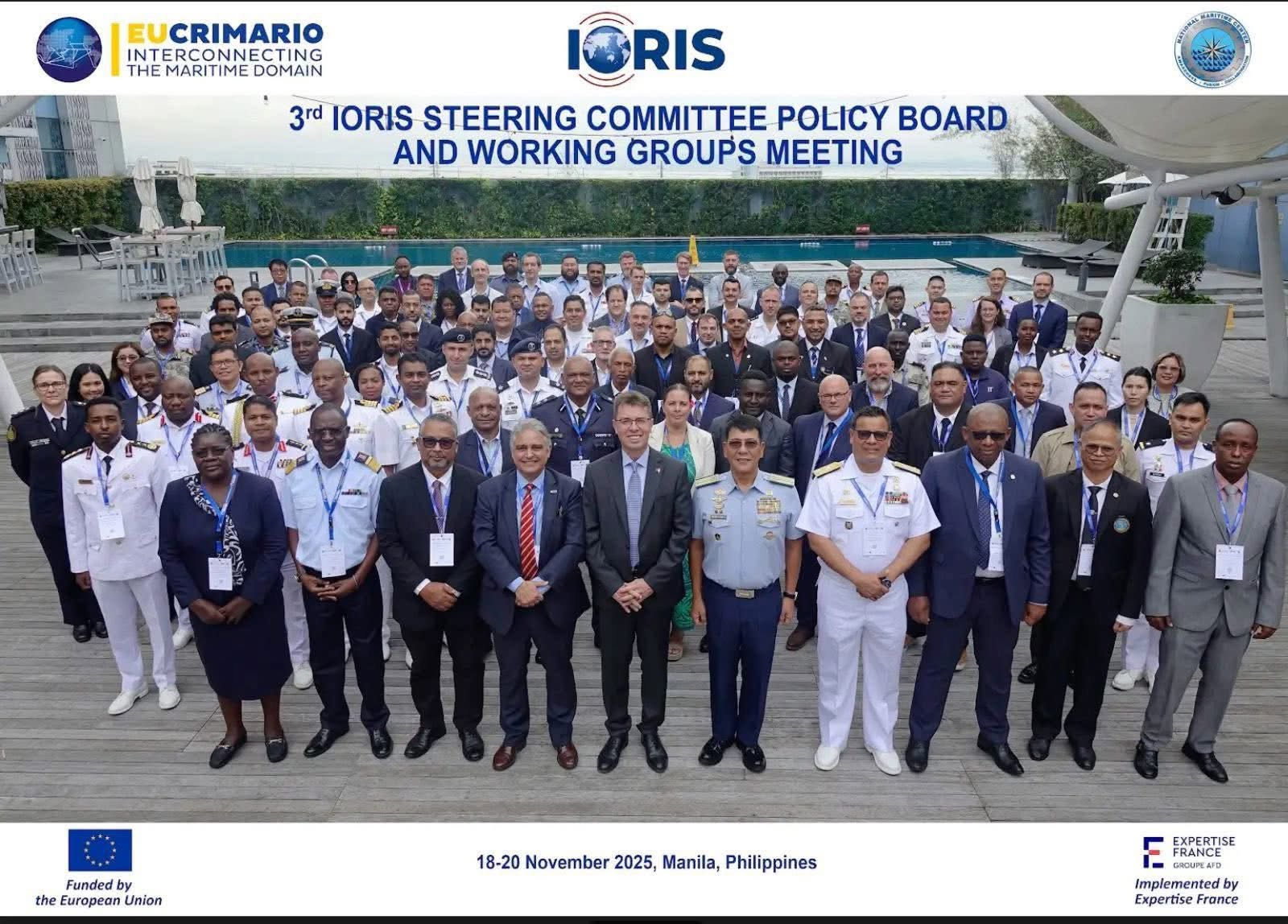 คณะผู้แทน ทร. และ ศรชล. ร่วม ๔ นาย เข้าร่วมประชุม IORIS Steering Committee Policy Board and Working Groups Meeting ครั้งที่ ๓ ระหว่าง ๑๗ - ๒๑ พ.ย.๖๘